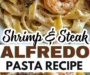 Cajun Shrimp and Steak Alfredo Pasta