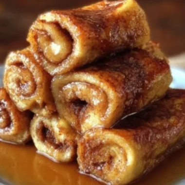 Delicious Cinnamon Roll French Toast Bites served with syrup and icing