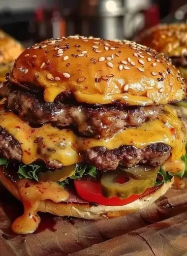 Delicious crack burgers served with fresh toppings and side dishes