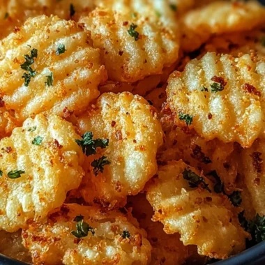 Cheesy Garlic Ritz Bits Snacks displayed on a wooden platter
