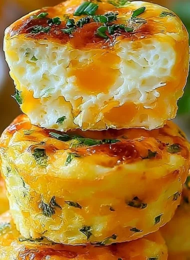 Delicious Cottage Cheese Egg Bites served in a colorful dish