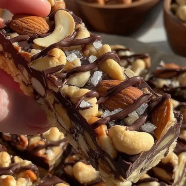 Delicious dark chocolate and sea salt nut bars for a healthy snack option