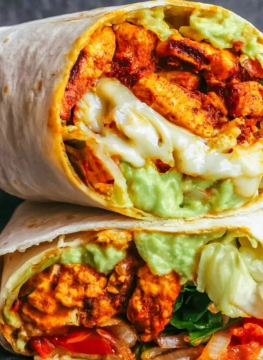 Delicious and nutritious tofu wraps ready to be enjoyed