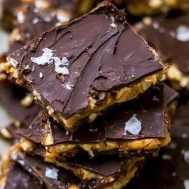 Viral chocolate date bark dessert with nuts and dried fruits