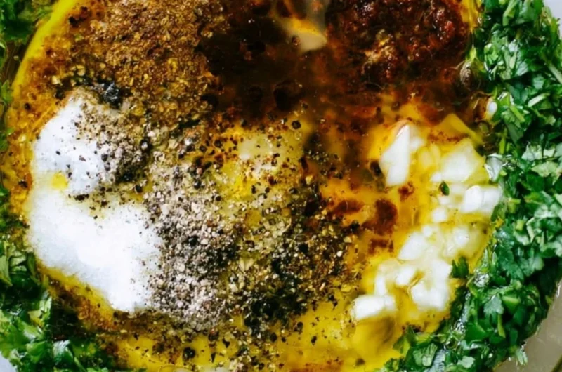 Delicious grilled beef marinade recipe for flavorful barbecue meat.